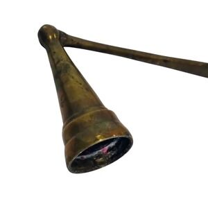 Vintage Brass Candle Snuffer Equestrian Horse Head Handle Long Reach Patina